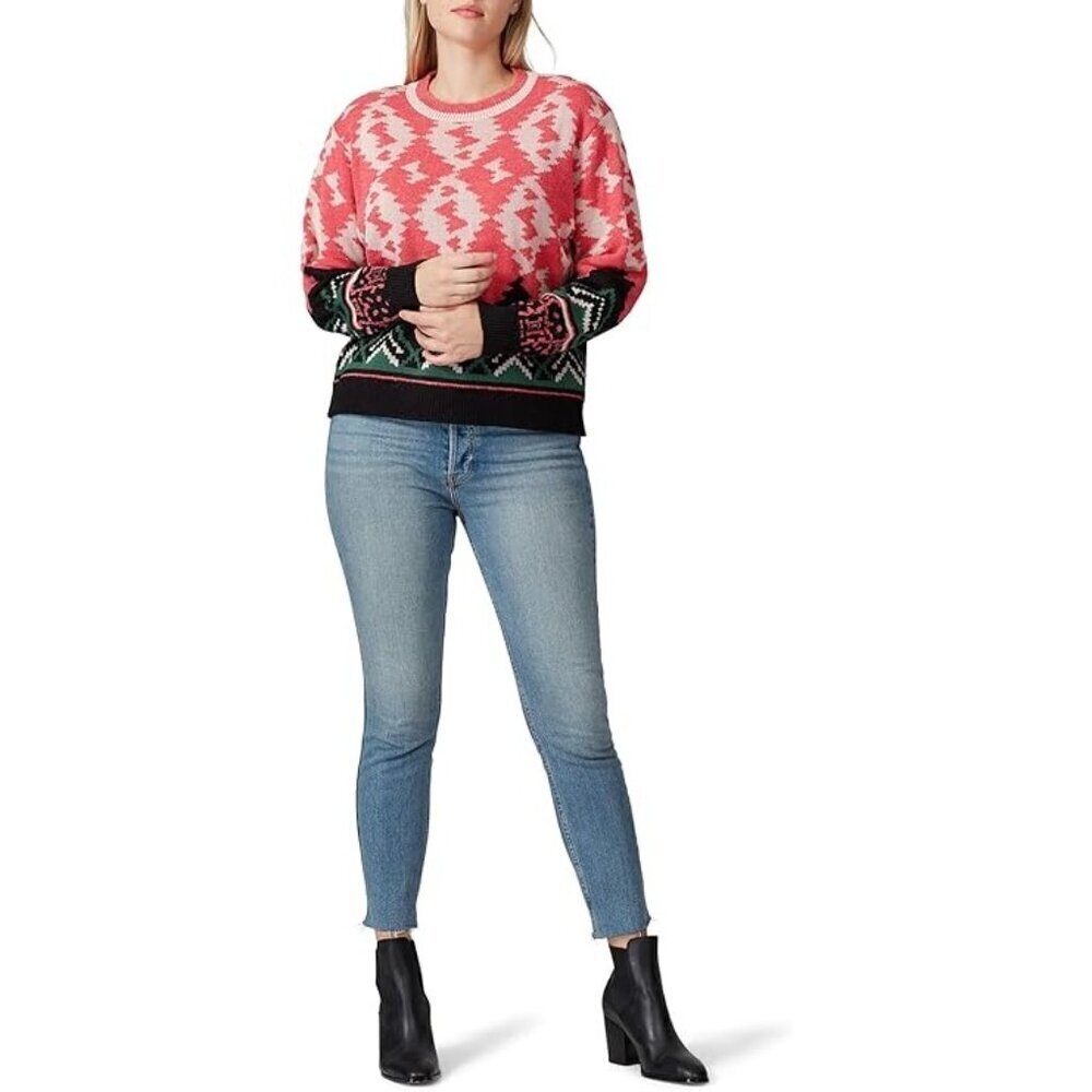 Anthropologie  Aldomartins Pink Abstract Designer Sweater Pink Size: 18 - Picture 2 of 7